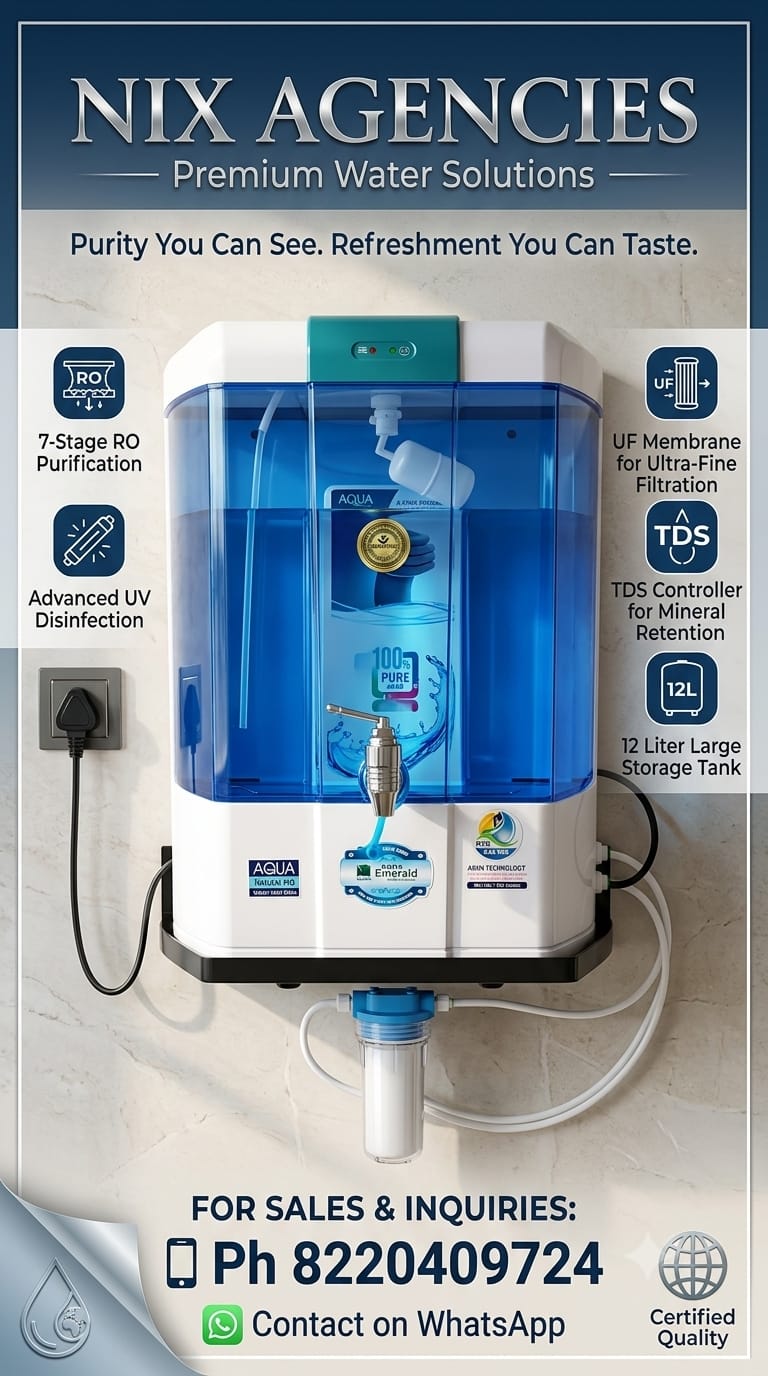 NIX Agencies poster: UF Water Purifier