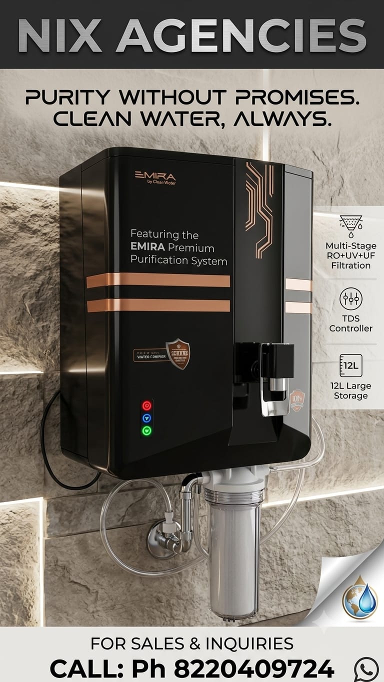 NIX Agencies poster: RO + UV + UF Water Purifier