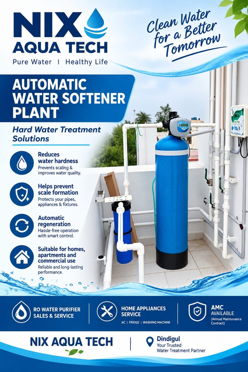 NIX Agencies poster: Water Softener Plant