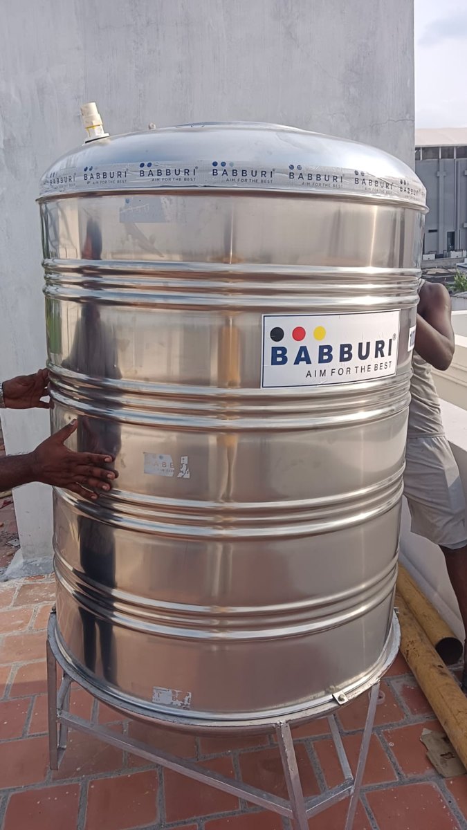 NIX Agencies poster: Stainless Steel Water Storage Tank